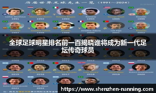 全球足球明星排名前一百揭晓谁将成为新一代足坛传奇球员