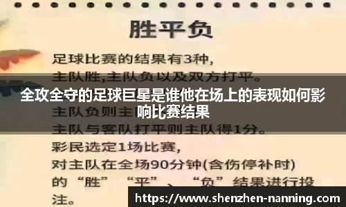 全攻全守的足球巨星是谁他在场上的表现如何影响比赛结果
